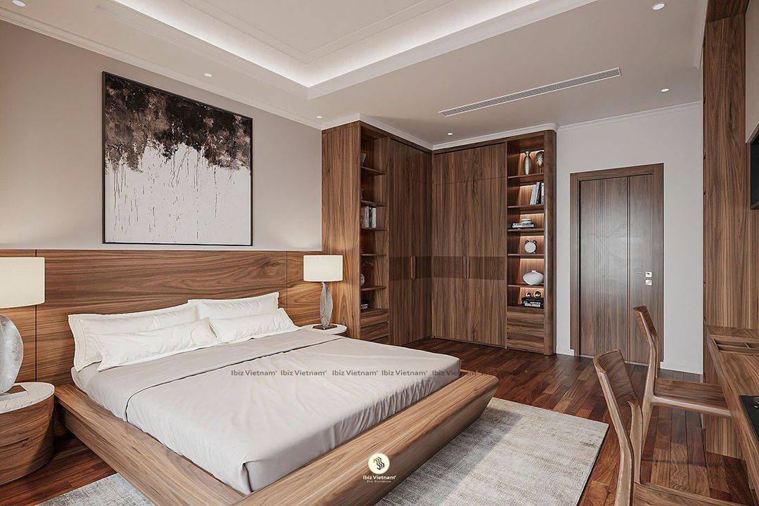 giường ngủ gỗ óc chó