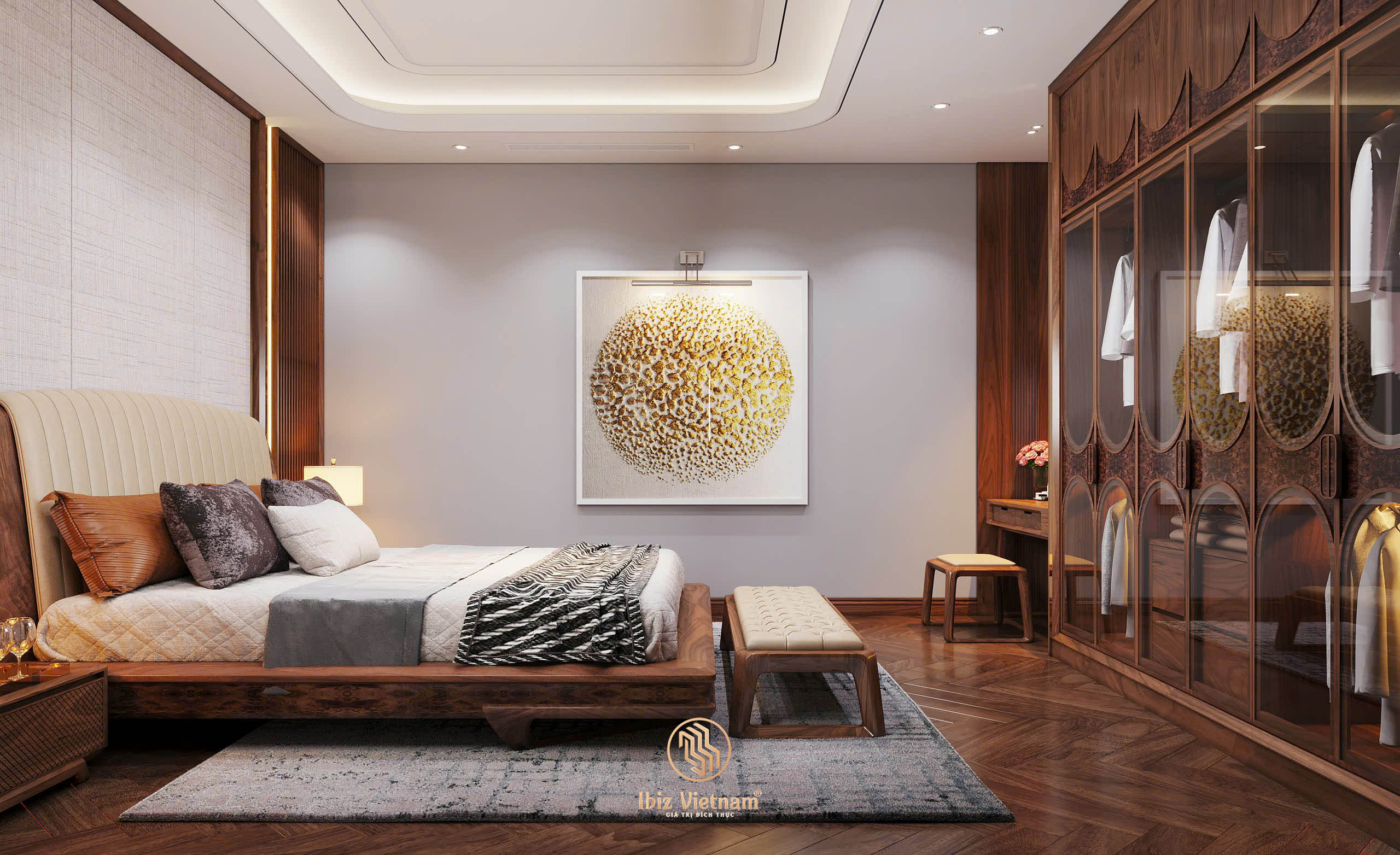 du-an-thiet-ke-noi-that-biet-thu-go-oc-cho-Hung-Yen-3d (1) Dự án thiết kế nội thất biệt thự gỗ óc chó Hưng Yên