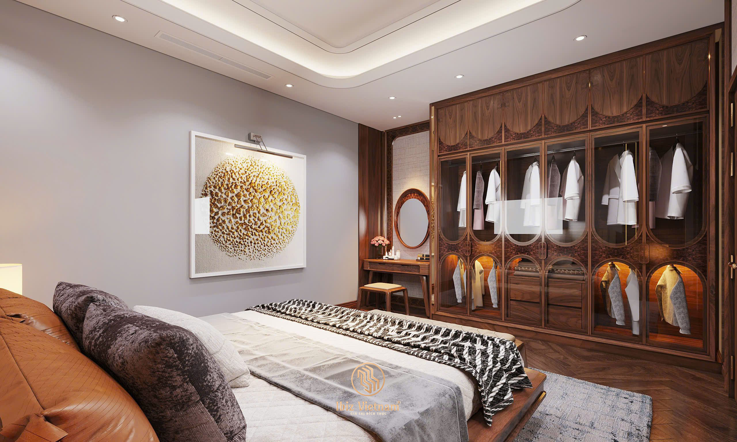 du-an-thiet-ke-noi-that-biet-thu-go-oc-cho-Hung-Yen-3d (21) Dự án thiết kế nội thất biệt thự gỗ óc chó Hưng Yên