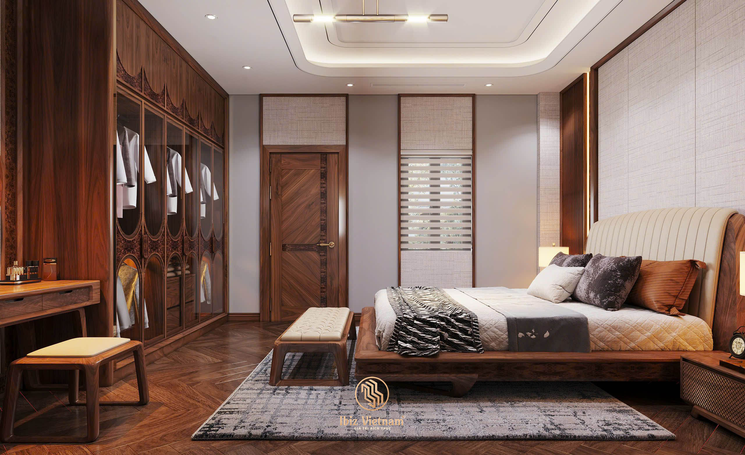 du-an-thiet-ke-noi-that-biet-thu-go-oc-cho-Hung-Yen-3d (6) Dự án thiết kế nội thất biệt thự gỗ óc chó Hưng Yên