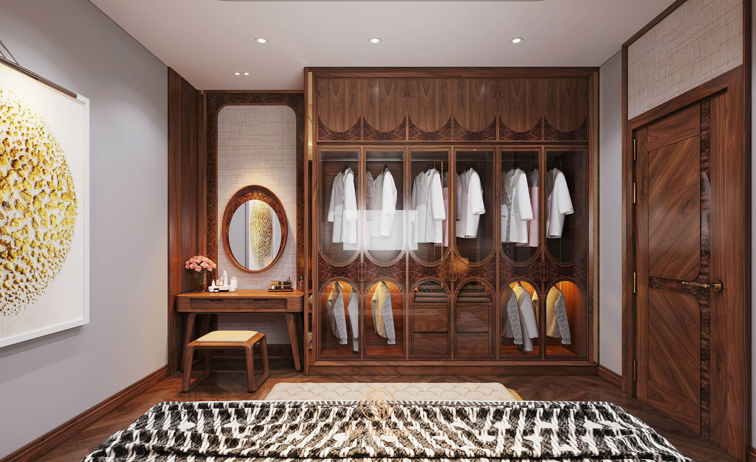 du-an-thiet-ke-noi-that-biet-thu-go-oc-cho-Hung-Yen-3d (7) Dự án thiết kế nội thất biệt thự gỗ óc chó Hưng Yên