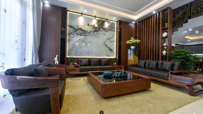 mẫu biệt thự gỗ óc chó