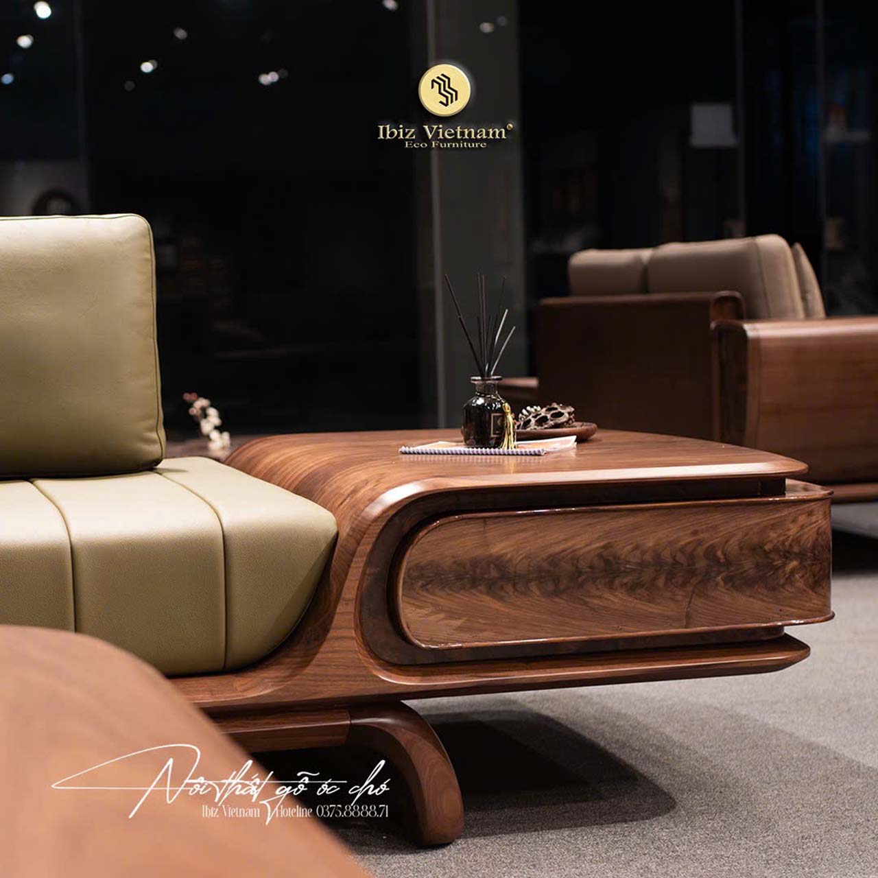 chất liệu bọc sofa gỗ óc chó