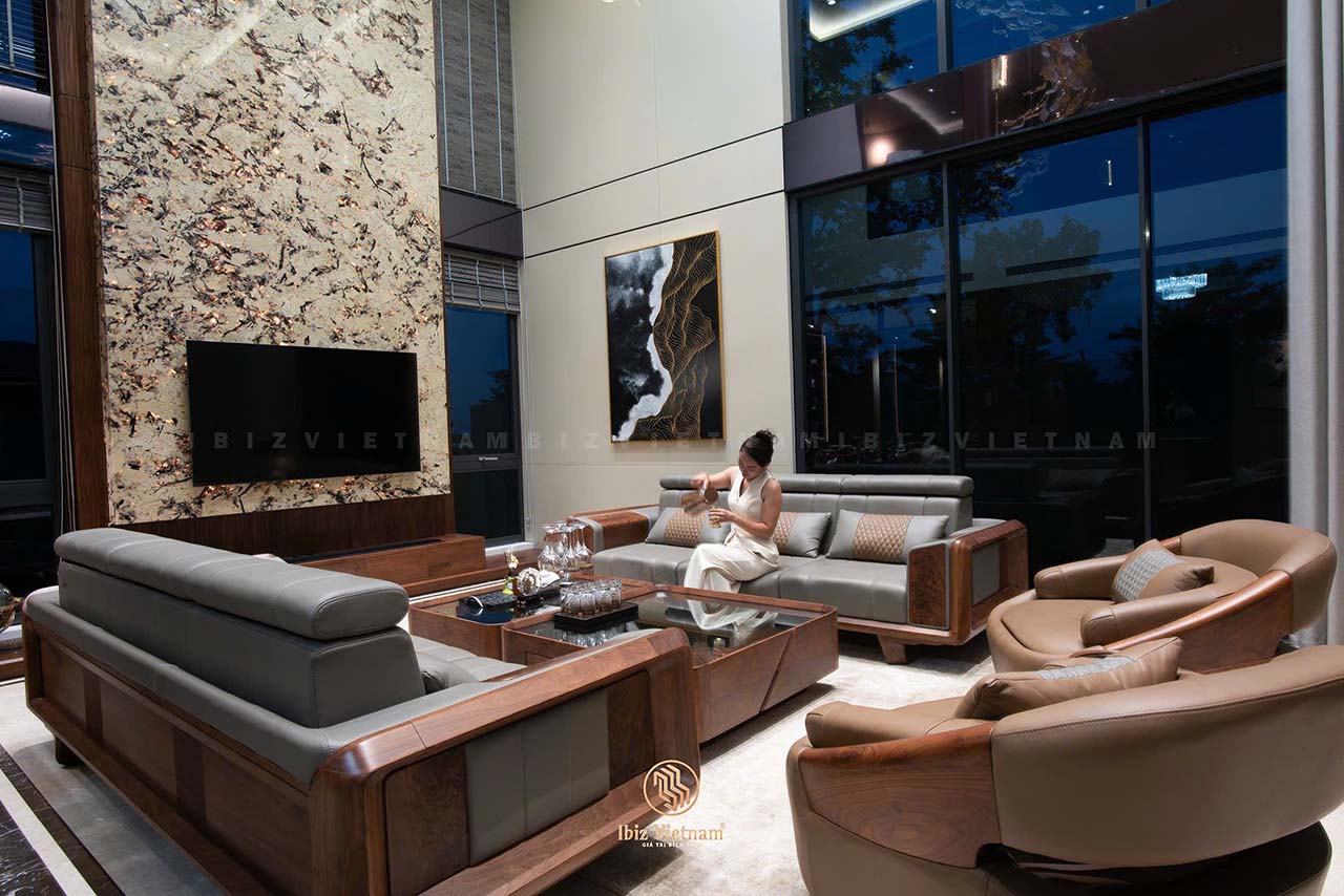 chất liệu bọc sofa gỗ óc chó