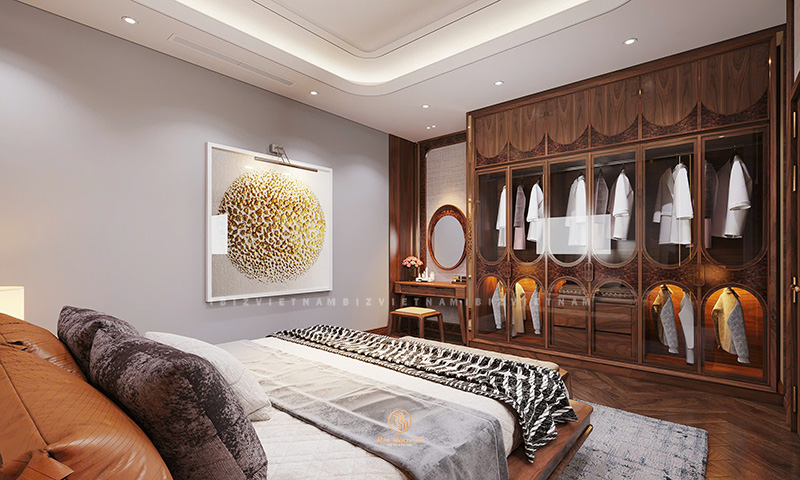 Bàn trang điểm gỗ óc chó – Vẻ đẹp từ chất liệu tự nhiên